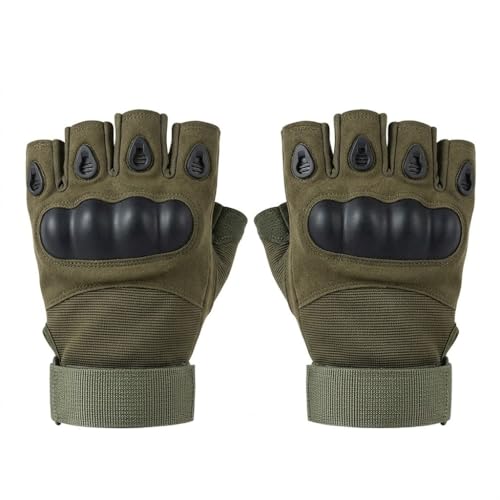 Tactical Half-Finger Gloves, Army Green