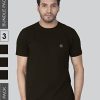 Lux Nitro Men's Regular Fit Round Neck T-Shirt_Black - Image 2
