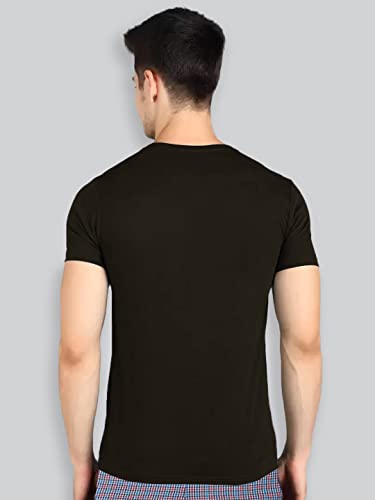 Lux Nitro Men's Regular Fit Round Neck T-Shirt_Black - Image 3
