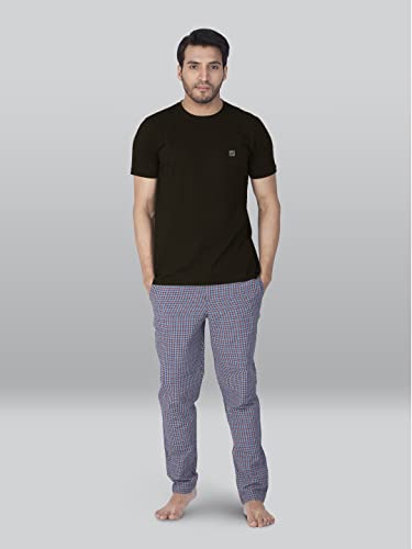 Lux Nitro Men's Regular Fit Round Neck T-Shirt_Black - Image 5