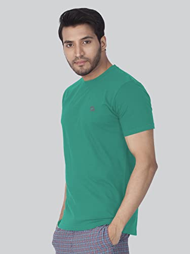 Lux Nitro Men's Regular Fit Round Neck T-Shirt_Proud Peacock - Image 4