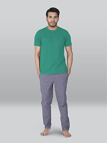 Lux Nitro Men's Regular Fit Round Neck T-Shirt_Proud Peacock - Image 5