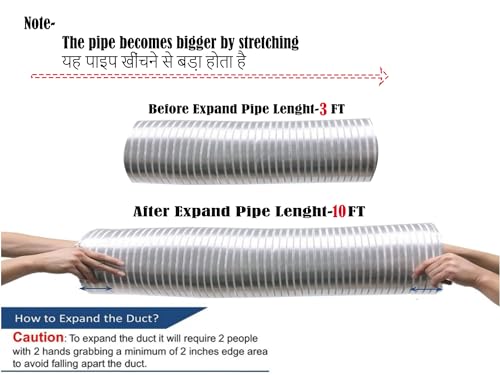 Kitchen Chimney Aluminium Exhaust Pipe