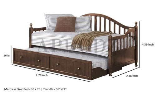 APRODZ Drummo Sheesham Wood Daybed