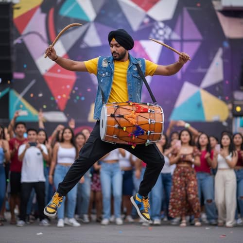 Dhol Drum Musical Instruments Handmade