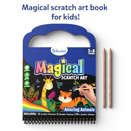 Skillmatics Magical Scratch Art Book