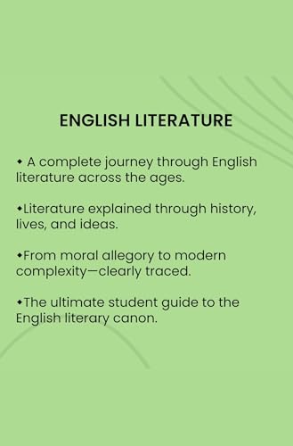 English Literature: Its History