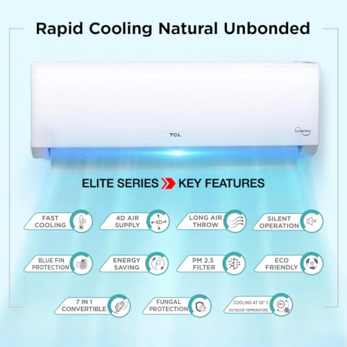 TCL 2 Ton 3 Star Split Inverter AC (TAC-24CSD/EV3F2, White) - Image 3