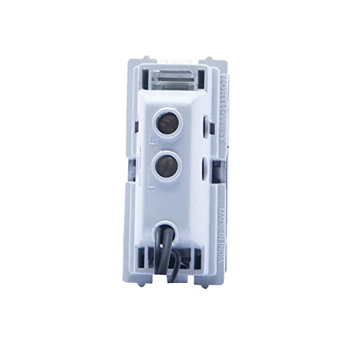 Wipro Northwest Nowa 6A One Way Switch, Silver Grey (pack of 10) - Image 4