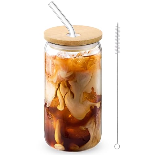 Glass Cups with Lids