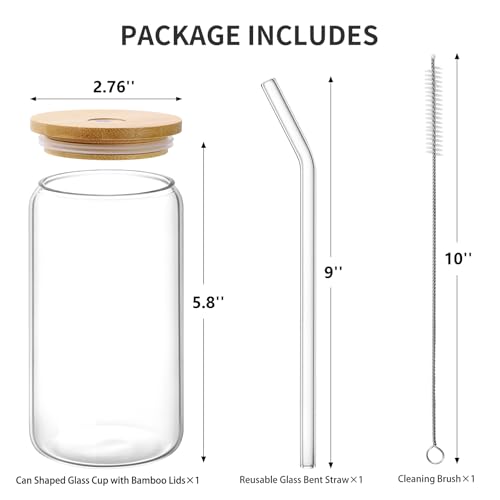 Glass Cups with Lids