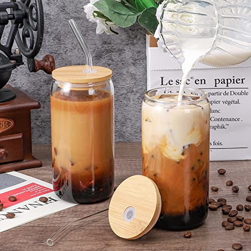 Glass Cups with Lids