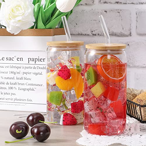 Glass Cups with Lids
