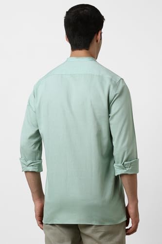 Van Heusen Men Cotton Solid Regular Fit Shirt - Image 3