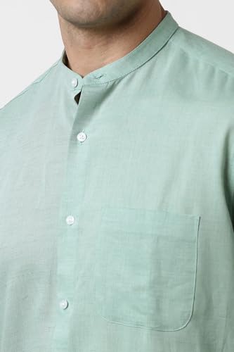 Van Heusen Men Cotton Solid Regular Fit Shirt - Image 4