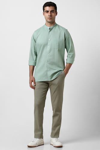Van Heusen Men Cotton Solid Regular Fit Shirt - Image 5