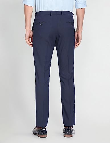 Arrow Men's Mid Rise Regular Smart Flex Dobby Formal Trousers - Image 6