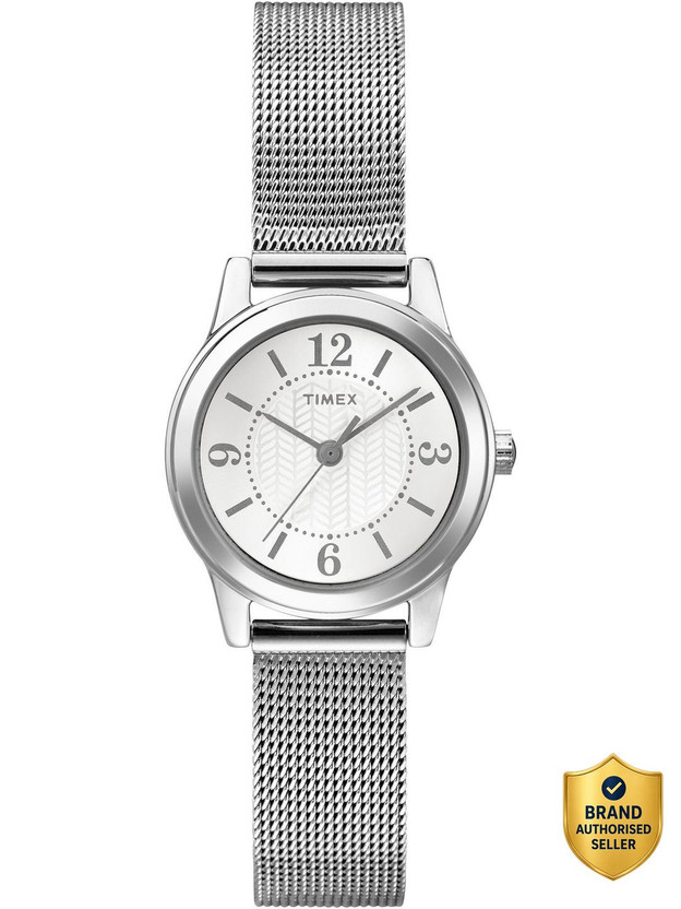TIMEX Main Street Round 25mm Silver Dial Analog Watch - For Wome