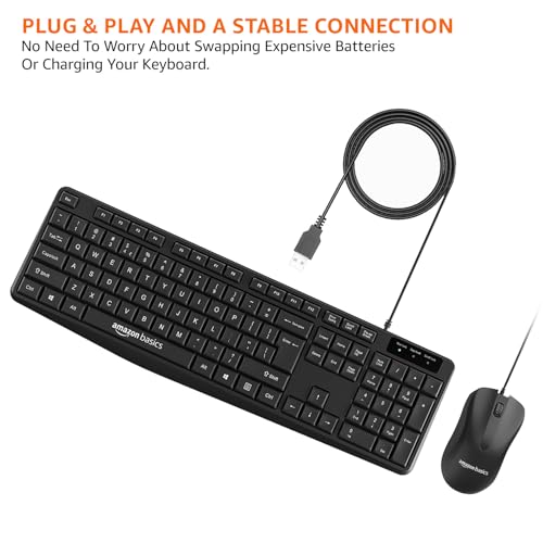 Amazon Basics Wired Keyboard