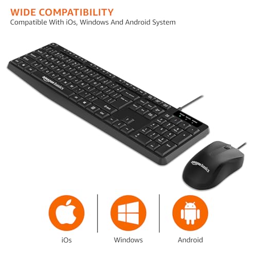 Amazon Basics Wired Keyboard