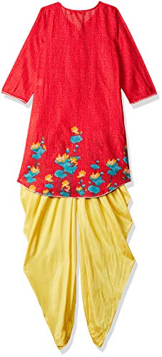 BIBA Girls Cotton Printed Straight Suit Set - Image 2