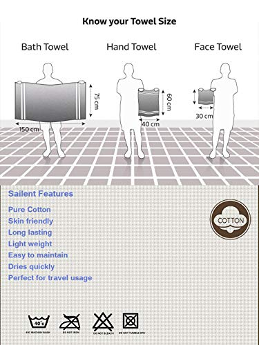 Athom Living Light Weight Cotton Premium Bath Towel 75x150 cm (S8) - Image 5
