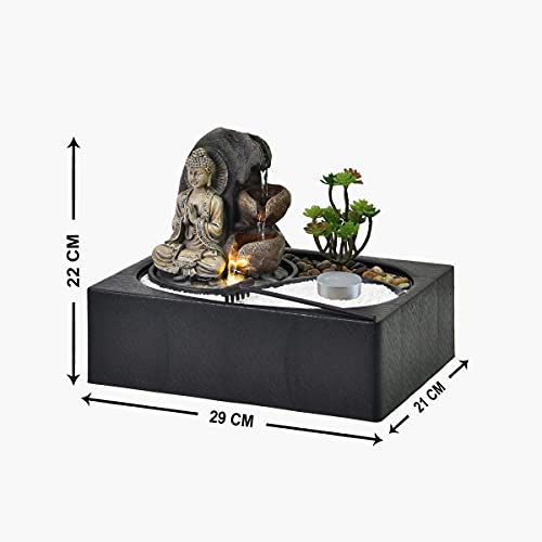 Home Centre Corsica Black Polyresin