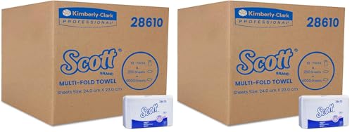 Scott Multifold Paper Towels, White