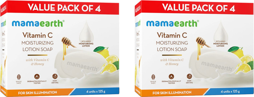 Mamaearth Vitamin C Moisturizing Lotion Soap with Vitamin C & Hon