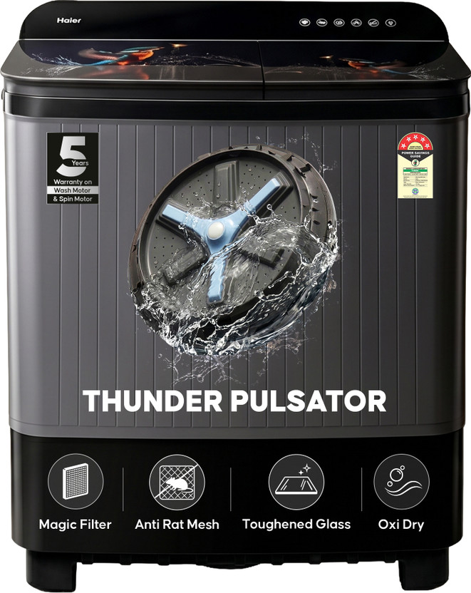 Haier 7 kg Anti Bacterial Vortex Pulsator, 1300 RPM, Spray Functi - Image 9