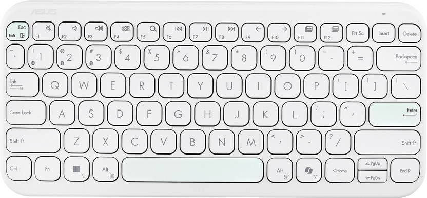 ASUS Marshmallow KW100 Bluetooth Laptop-size Laptop Keyboard Comp