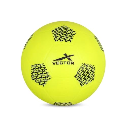Vector X Soft Kick PVC Rubber Moulded Indoor/Outdoor Water-Resistant & Durable Home Play Playing Sports Soccer Football for Kids, Youth, Boys, Men Unisex