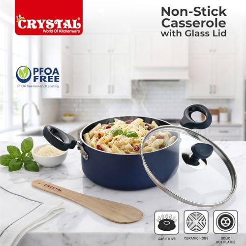 Crystal Aluminium Non Stick Caserolle