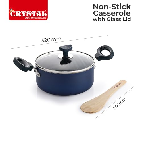 Crystal Aluminium Non Stick Caserolle