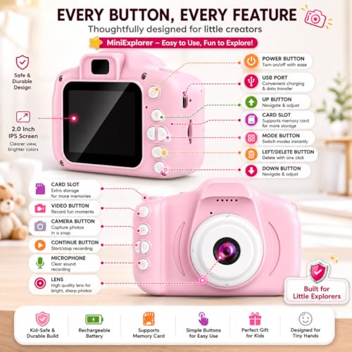 MiniExplorer Mini Camera for Kids