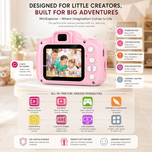 MiniExplorer Mini Camera for Kids
