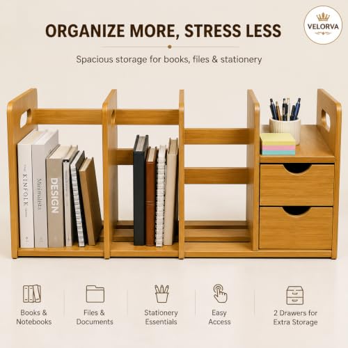 Expandable Wooden Desk Organizer