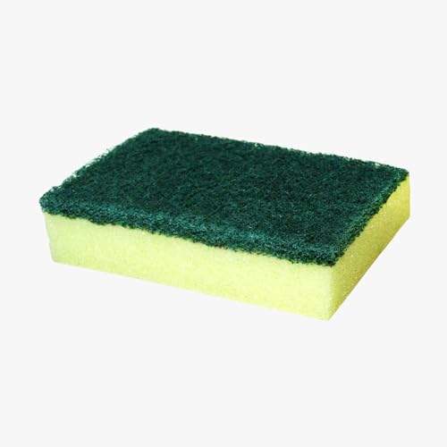 Cello Kleeno Sponge Scrub Pad (Green and Yellow, Pack of 6) - Image 6