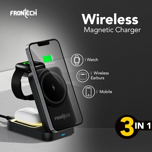 Frontech 3-in-1 Magnetic Wireless Charger