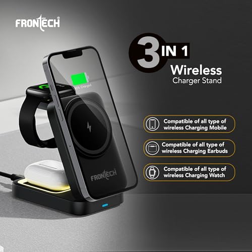 Frontech 3-in-1 Magnetic Wireless Charger