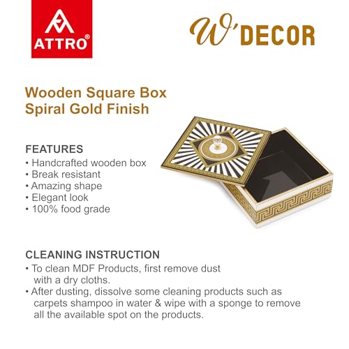 ATTRO Elegant Spiral Black Designer