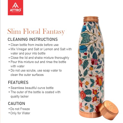 ATTRO Slim Copper Bottle Design