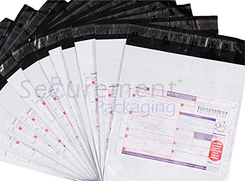 Tamper Evident Courier bags with POD pouch (10 x 14 inches) (100 Polybags)