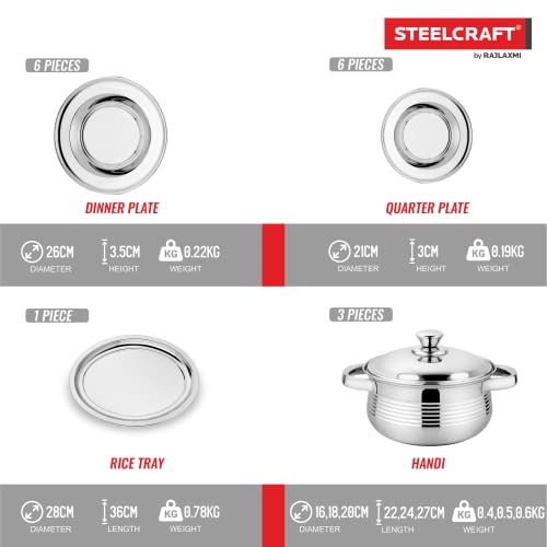 Steelcraft Premium Stainless Steel Dawat-E-Nikah