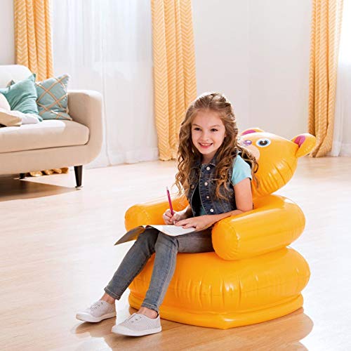 Intex Oz Plastic Store Bear Chair (Blue), 1 Seater