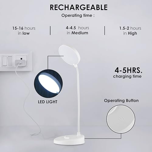 Gesto Plastic LED Study Lamp