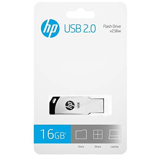 HP v236w 16GB USB 2.0 Pen Drive, Metal Silver - Image 5
