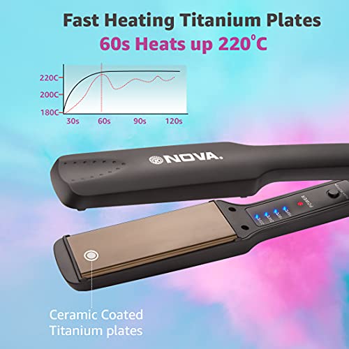 Nova NHS 860 Hair Straightener (Black) - Image 6