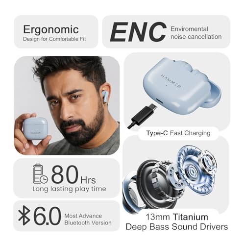 HAMMER Solo Earbuds with 80H