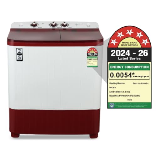 Midea 6.5kg Semi Automatic Top